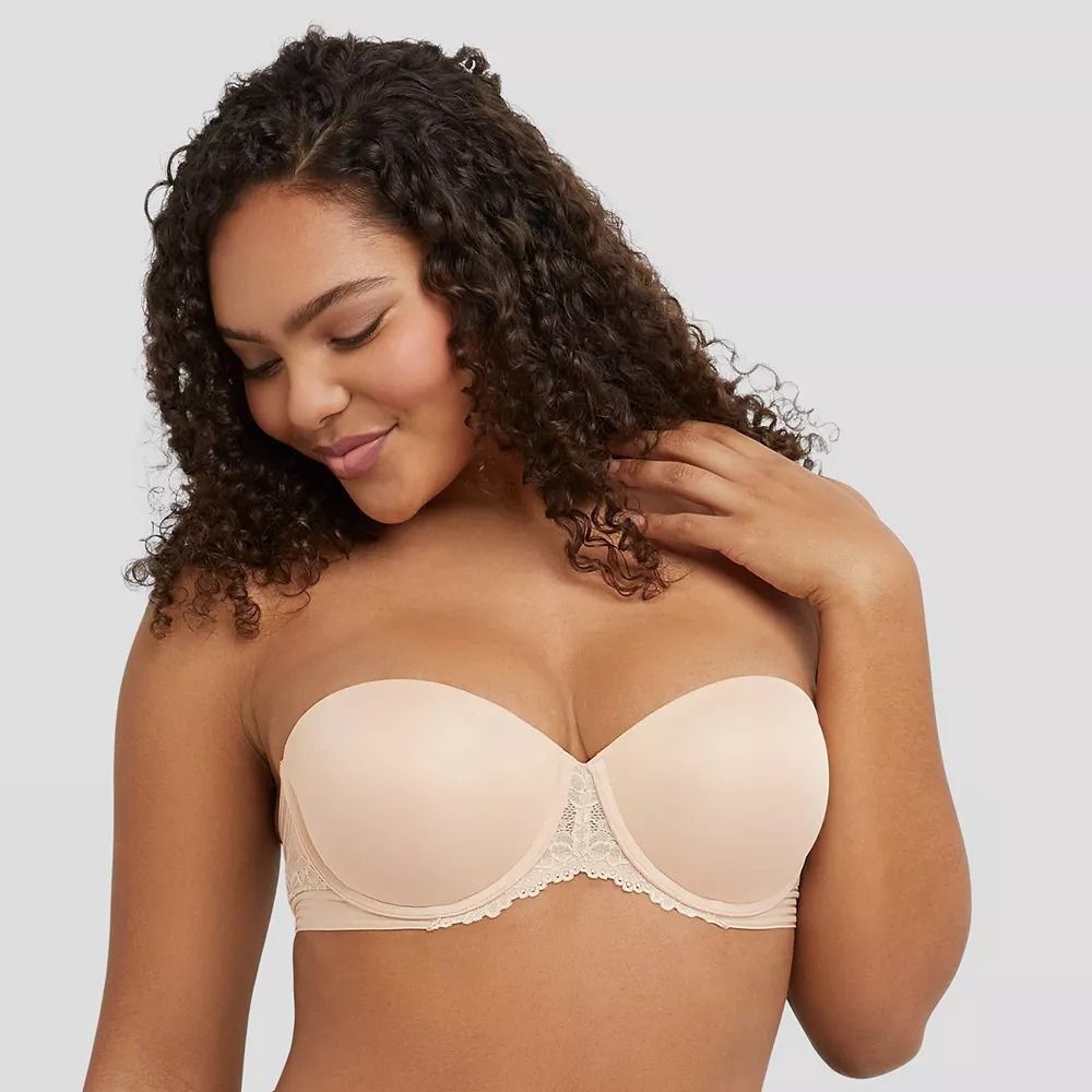 Maidenform Women's Strapless Multiway Push-Up Bra SE1102 - Paris Beige 36B